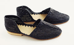 NOIR RAFFIA D'ORSAY SHOE-39