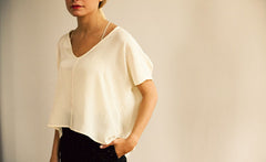 SILK POCKET TOP