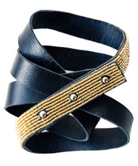 COLOR-BLOCKED BELT BRACELET