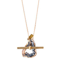 GEODE LARIAT NECKLACE