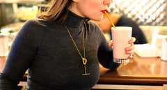 GEODE LARIAT NECKLACE