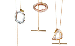 GEODE LARIAT NECKLACE