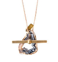 GEODE LARIAT NECKLACE