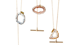 GEODE LARIAT NECKLACE