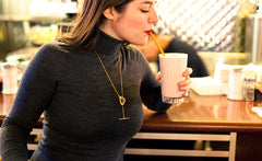 GEODE LARIAT NECKLACE
