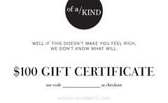 GIFT CERTIFICATE