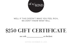 GIFT CERTIFICATE