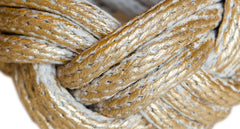 GOLD-LEAFED ROPE CUFF