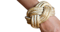 GOLD-LEAFED ROPE CUFF