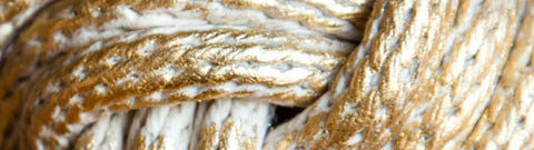 GOLD-LEAFED ROPE CUFF