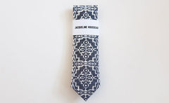 PRINTED CHAMBRAY TIE