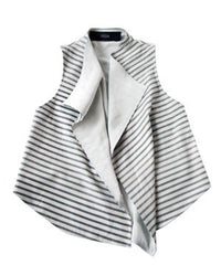 UNIVERSAL STRIPED LEATHER VEST
