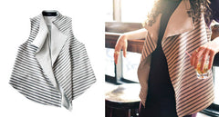 UNIVERSAL STRIPED LEATHER VEST