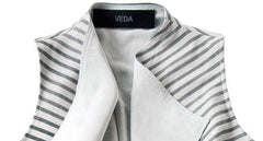 UNIVERSAL STRIPED LEATHER VEST