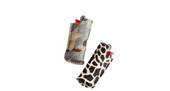 QBERT AND GIRAFFE LEATHER LIGHTER COVER SET