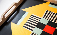 LIND TRAY AND COASTER SET