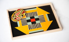 LIND TRAY AND COASTER SET