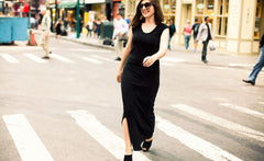 SCOOP-NECK SWEATER MAXI