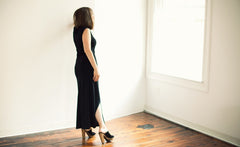 SCOOP-NECK SWEATER MAXI