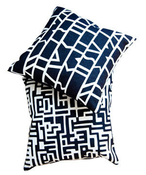 MAZE AND CUTOUTS PILLOWS