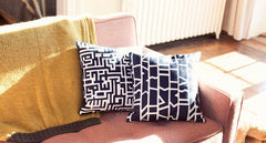 MAZE AND CUTOUTS PILLOWS