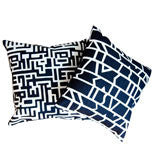 MAZE AND CUTOUTS PILLOWS