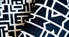 MAZE AND CUTOUTS PILLOWS