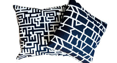 MAZE AND CUTOUTS PILLOWS