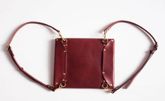 MINI OXBLOOD LEATHER BACKPACK