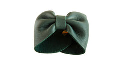 NIGHT SHADE LEATHER BOW CUFF
