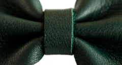 NIGHT SHADE LEATHER BOW CUFF