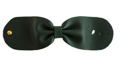 NIGHT SHADE LEATHER BOW CUFF