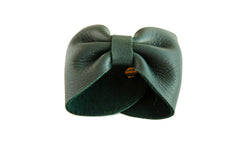 NIGHT SHADE LEATHER BOW CUFF