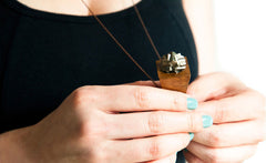 PYRITE PYRAMID NECKLACE
