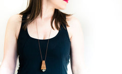 PYRITE PYRAMID NECKLACE