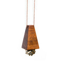 PYRITE PYRAMID NECKLACE