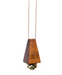 PYRITE PYRAMID NECKLACE