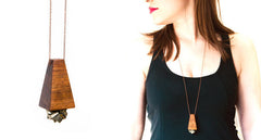 PYRITE PYRAMID NECKLACE