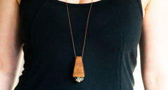 PYRITE PYRAMID NECKLACE