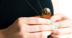 PYRITE PYRAMID NECKLACE