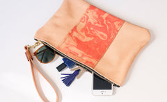 RED MARBLE CUARZO CLUTCH