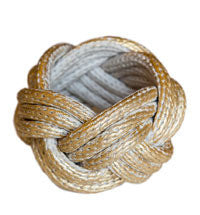 GOLD-LEAFED ROPE CUFF