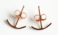 ROSE GOLD STITCH EARRINGS