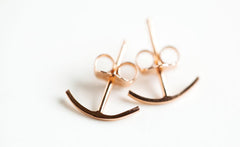 ROSE GOLD STITCH EARRINGS
