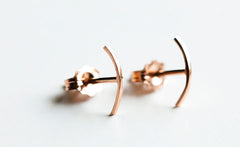 ROSE GOLD STITCH EARRINGS
