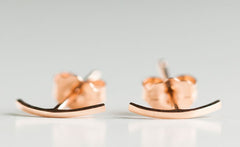 ROSE GOLD STITCH EARRINGS