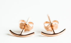 ROSE GOLD STITCH EARRINGS