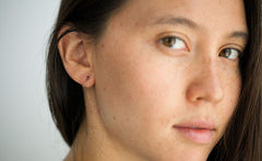 SAPPHIRE CHAINED TO MY HEART EARRINGS