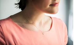 SAPPHIRE LUCKY NUMBER 3 NECKLACE