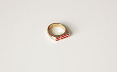 SCARLET CROSS RING